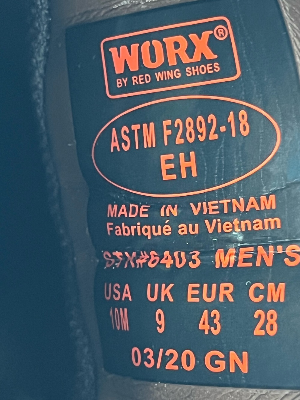 Red Wings Worx boots Zinc Chukka Soft-Toe leather boots NEW 10 slip resistant - Picture 13 of 13